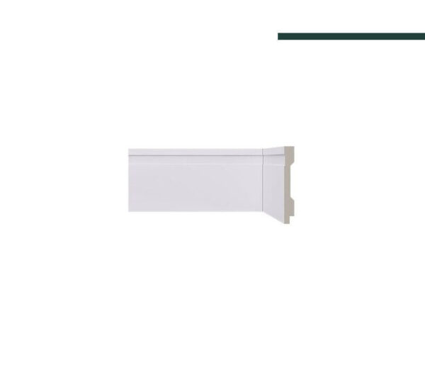 Rodapé Lev102 Branco – 10cm - Barra - Santa Luzia