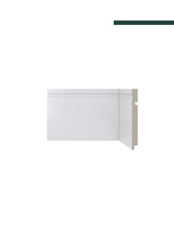 Rodapé 480 Branco – 15cm - (CX C/10 PEÇAS) - Santa Luzia