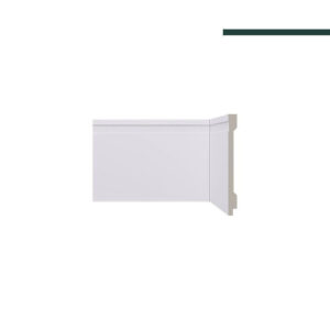 Rodapé Lev152 Branco – 15cm - Barra -  Santa Luzia