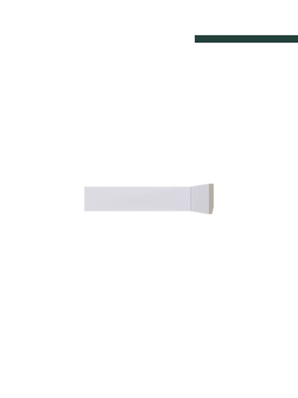 Rodapé Lev51 Branco – 5cm - Barra -  Santa Luzia