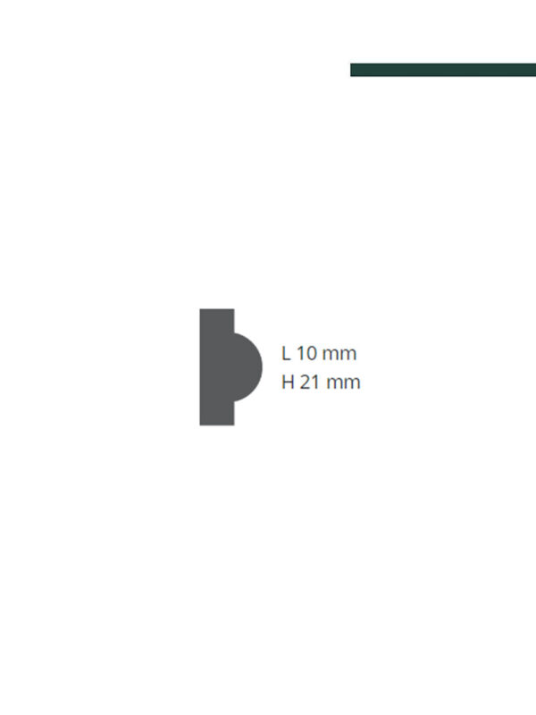 GART - Moldura Nomastyln MOD SP2 10mm x 21mm x 2,00m - PEÇA - Image 3