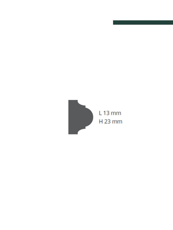 GART - Moldura Nomastyln MOD SP3 13mm x 23mm x 2,00m - PEÇA - Image 2