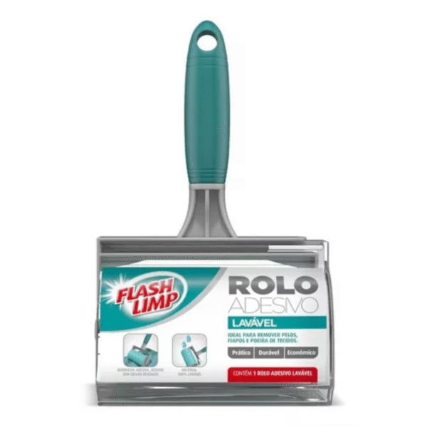 Rolo Adesivo Lavável p/Lã Pelos Roupas FLP6497 - Flash Limp - Image 4