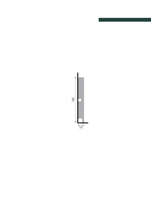Rodapé 473 Branco – 5cm - (CX C/12 PEÇAS)  Santa Luzia - Imagem 2
