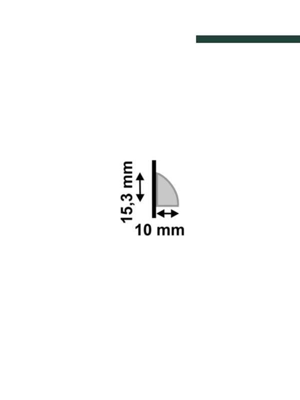 Santa Luzia - Cordão 600 branco 16x10mm (PACOTE C/ 5 PEÇAS) - Imagem 2