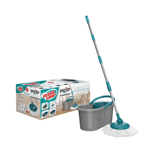 Mop Giratório 8 Litros Fit Mop5010 Esfregão 360 - Flash Limp