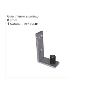 Guia Interno GI-01 9mm Alumínio - Perfil