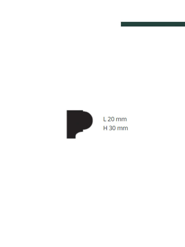 GART - Moldura Nomastyln MOD S3 20mm x 30mm x 2,00m - PEÇA - Imagem 3