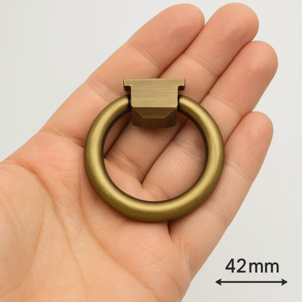 Puxador Argola Italy Line Colonial 100-042 42mm Para Gavetas - Imagem 3