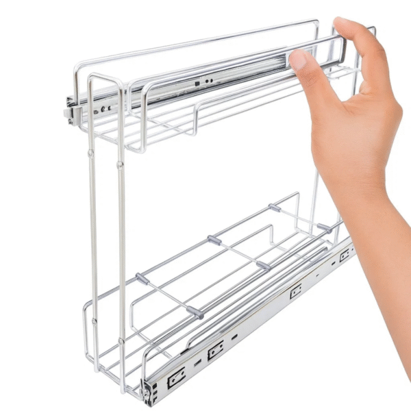 Porta de Temperos latas Jomer 8760 Cromado 125x350x450mm - Imagem 5